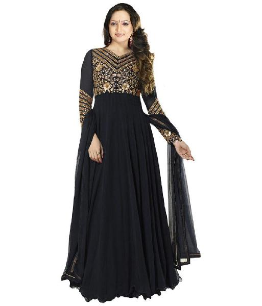 Partywear Unstitched Dress Material With Embroidered Work MFD-26