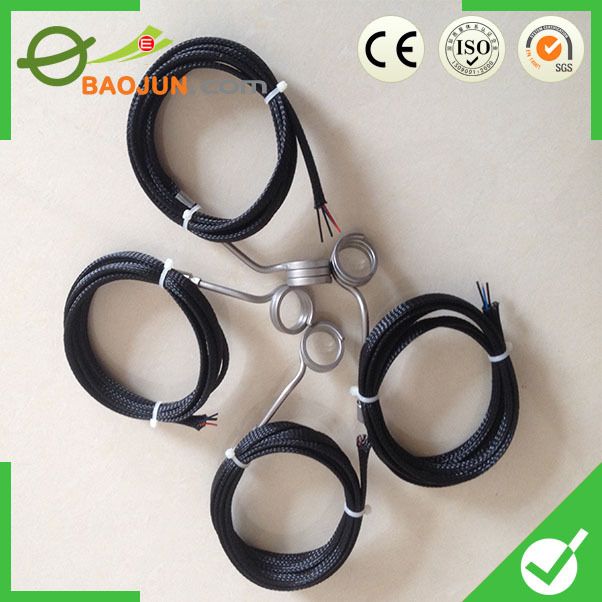 Mini Square Section Hot Runner Spring Coil Heater With Thermocouple