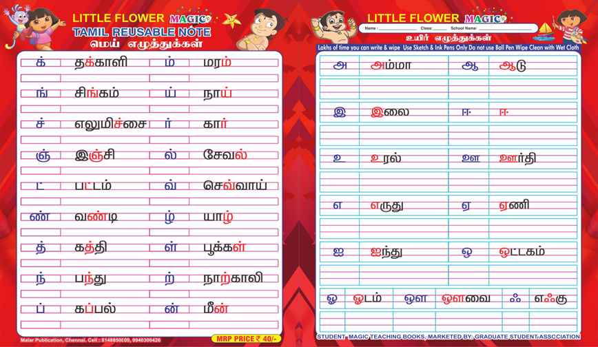 Tamil Letters Details