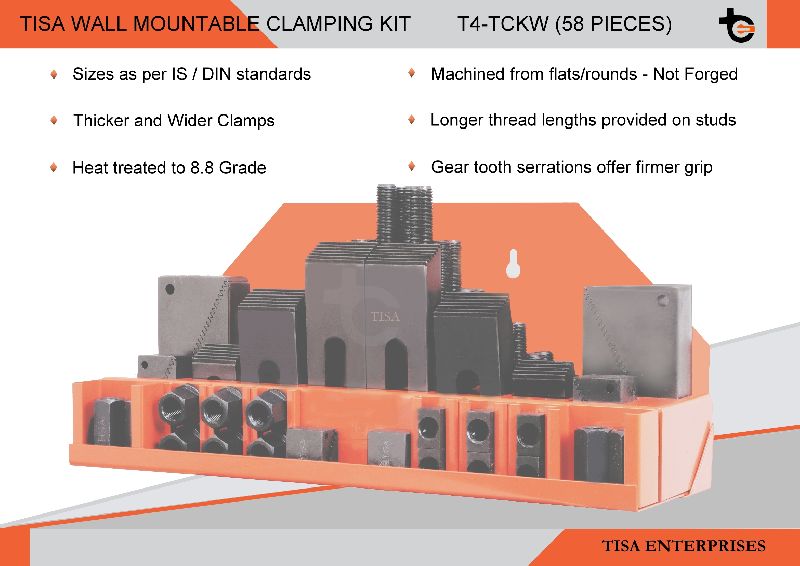 Mild Steel Clamping Kit, Packaging Type : Corrugated Boxes, Wooden Box