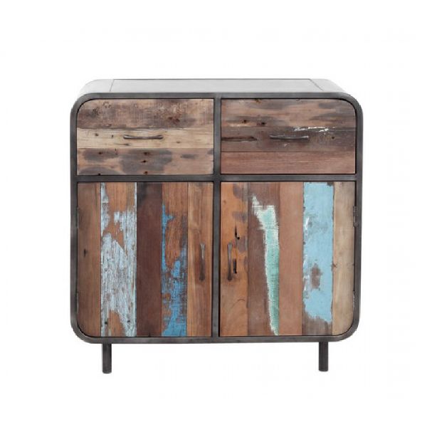 Distressed Colored Cabinet