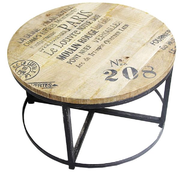 Distressed Finished Round Table