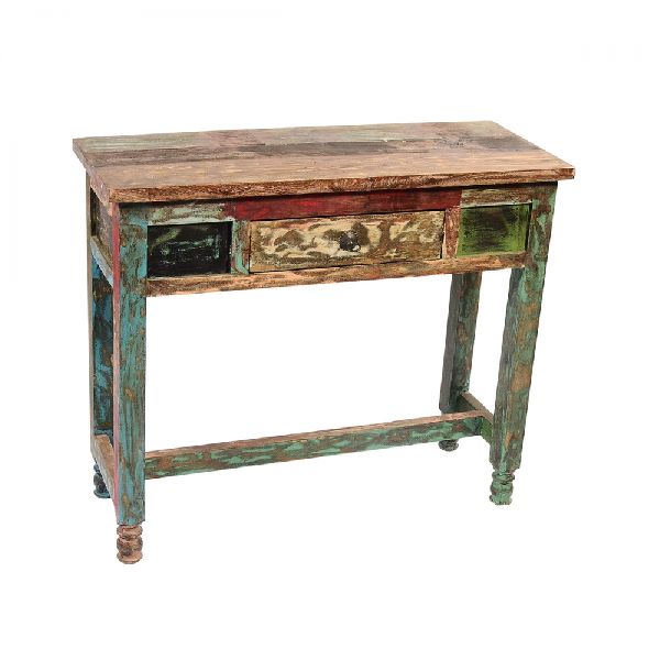 Vintage Multicolor 1 Drawer Desk