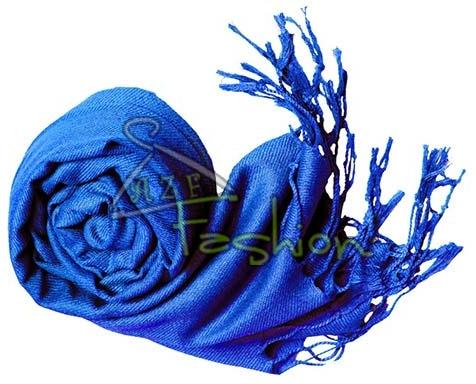 Womens Royal Blue Viscose Shawls