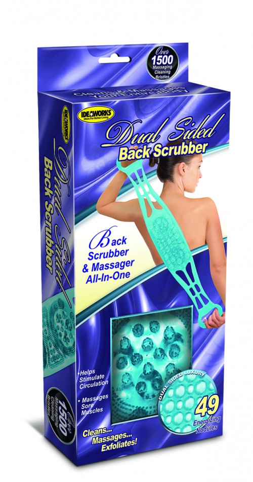 DUAL SIDED BACK SCRUBBER