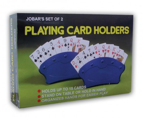 S/2 PLAYING CARD HOLDERS