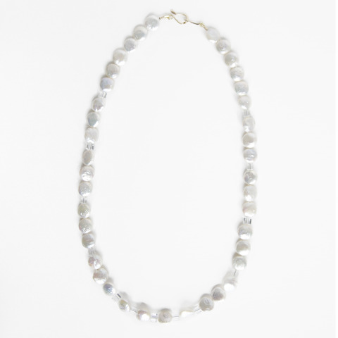 Freshwater Pearl Coin Necklace