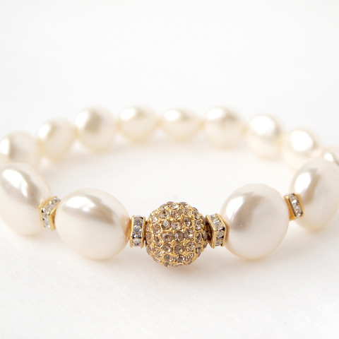swarovski pearl bracelet