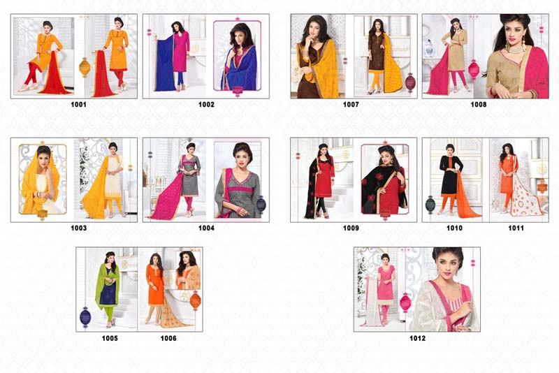 Chanderi Silk Salwar Suit Dress Material