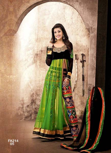 Embroidery Salwar Net Anarkali Suit