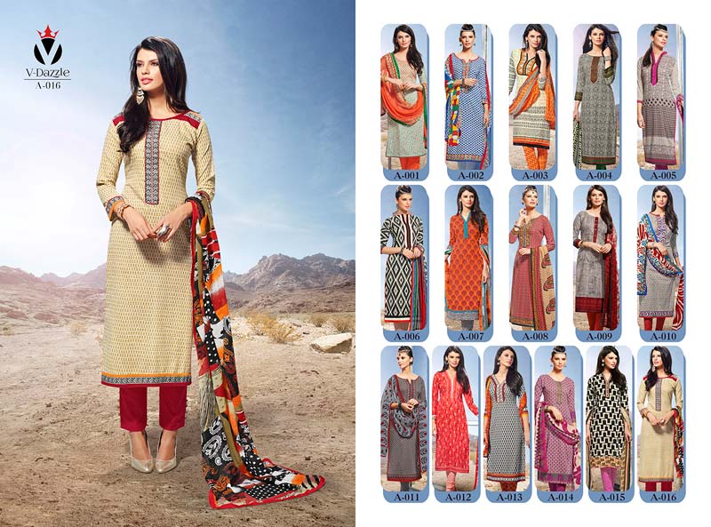 Pakistani Lawn Cotton Long Dress Material