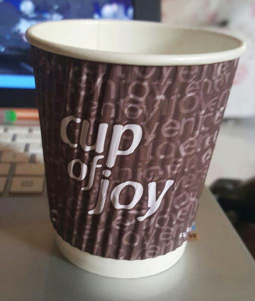 Printed ripple paper cup100ml, Shape : Round