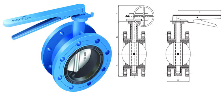 Double Flanged Butterfly Valves