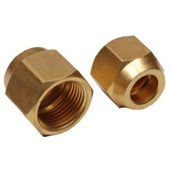 Shubham Hex Brass Flare Nuts, for Gas Fittings, Feature : Durable, Rust Proof