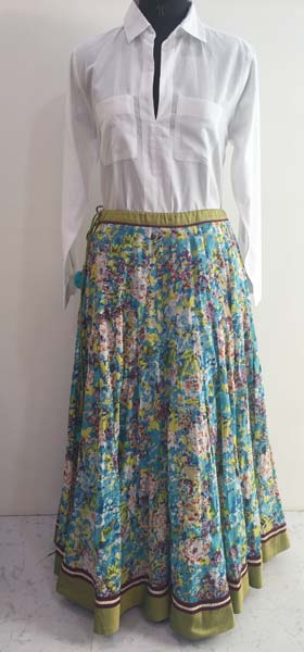 Cotton Printed Long Skirt