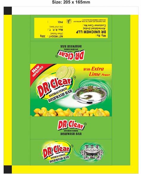 DR Clear Dishwashing Bar, Color : Green