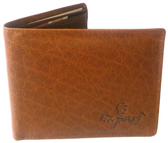 Brown Leather Regular Wallet for Men