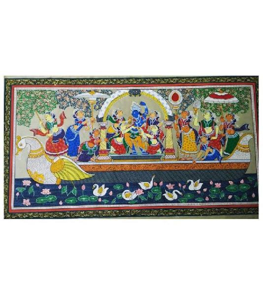 Nabakeli pattachitra Of Lord Krishna