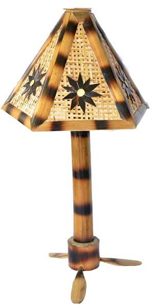Creative Thought Bamboo Dark Lamp, Color : Brown