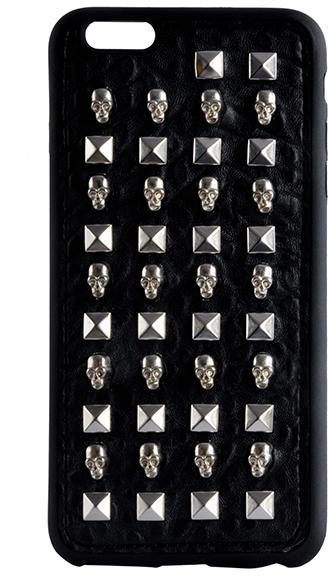 BLUEADDA PU+metal Iphone 6 Covers, Color : BLACK