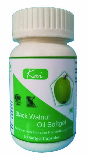 Hawaiian herbal black walnut oil softgel