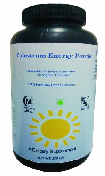 Herbal colostrum energy powder
