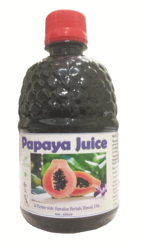Hawaiian herbal papaya juice