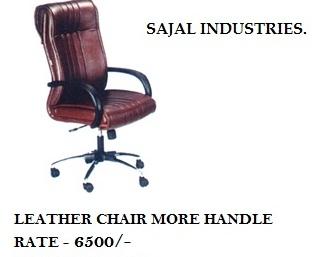 Ledar Chair, for Office, SHOP, Style : DESENT
