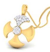 Gold Diamond Pendant Chain