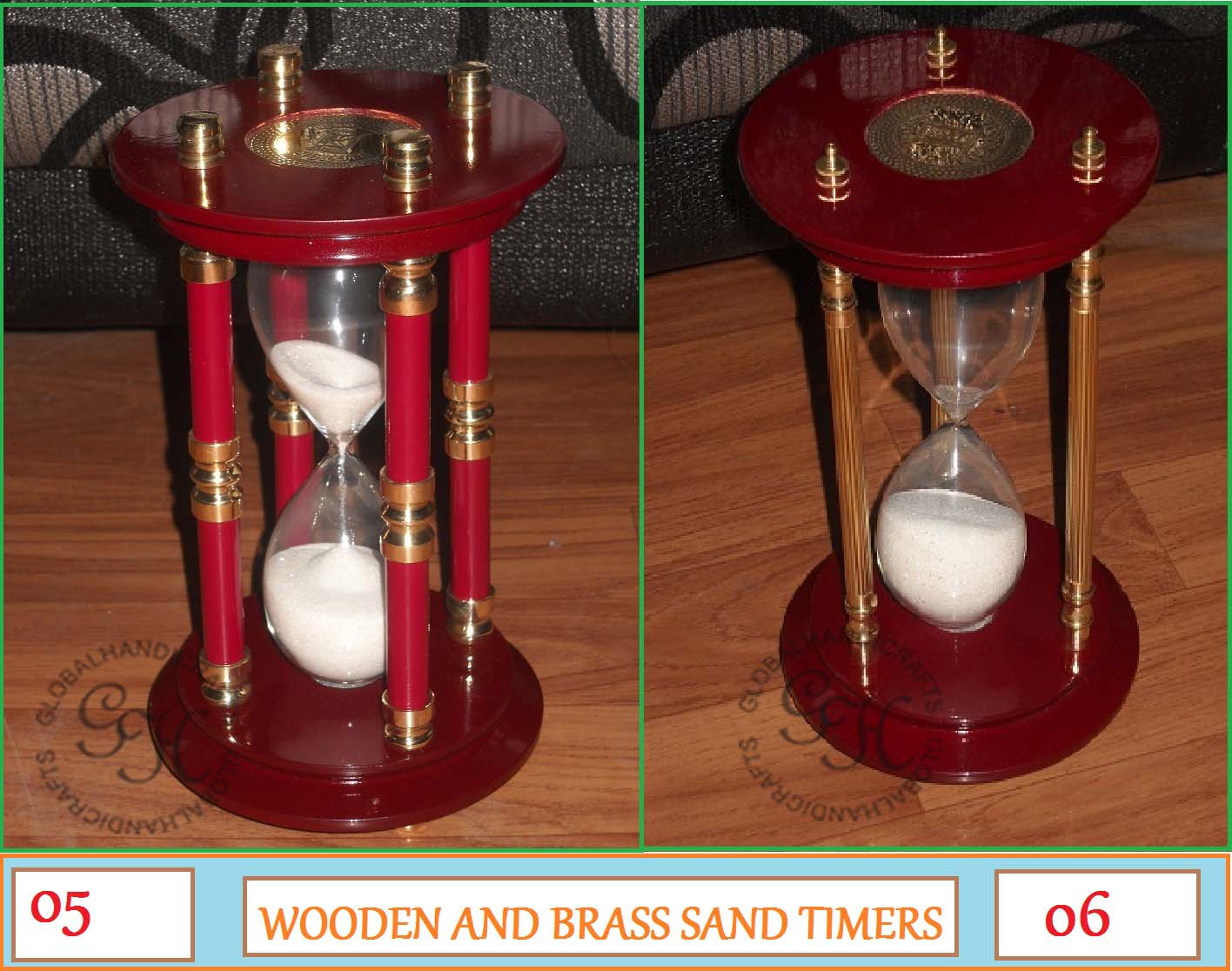 Wooden Nautical Sand Timer