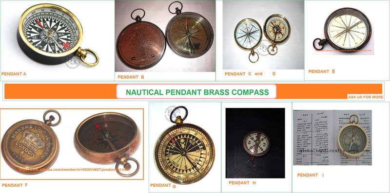 Brass Pendant Compass