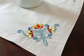 Computerized Embroidered Table Runner