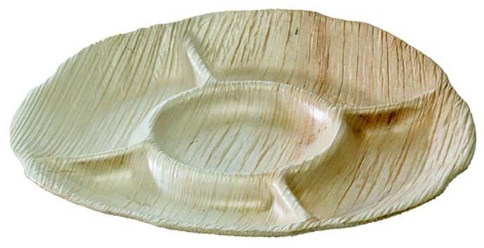 Palm Leaf Five Compartment Plate