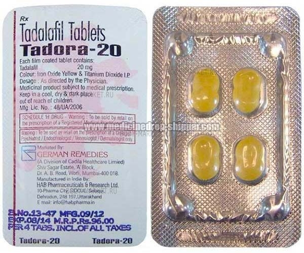 Tadora-20mg Tablets, for Hospital, Clinical