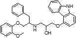 1-(9H-carbazol-4-yloxy)-3-(benzyl(2-(2-methoxy phenoxy)ethyl)amino)propan-2-ol