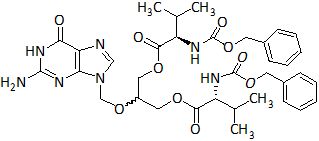 2-((2-amino-6-oxo-1,6-dihydro-9H-purin-9-yl)methoxy)propane-1,3-diyl (2R,2'R)-bis