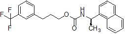 3-(3-(trifluoromethyl)phenyl)propyl  1-(naphthalen-5-yl)ethylcarbamate