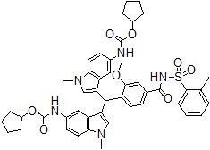 dicyclopentyl (((2-methoxy-4-((o-tolylsulfonyl)carbamoyl)phenyl)methylene)bis