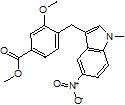 Methyl 4-(5-nitro-1-methyl indol-3-yl methyl)-3-methoxy benzoate