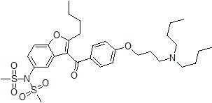 N-(2-butyl-3-(4-(3-(dibutylamino)propoxy)benzoyl)benzofuran-5-yl)