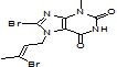 (Z)-8-bromo-7-(3-bromobut-2-en-1-yl) -3-methyl-1H-purine-2,6(3H,7H)-dione
