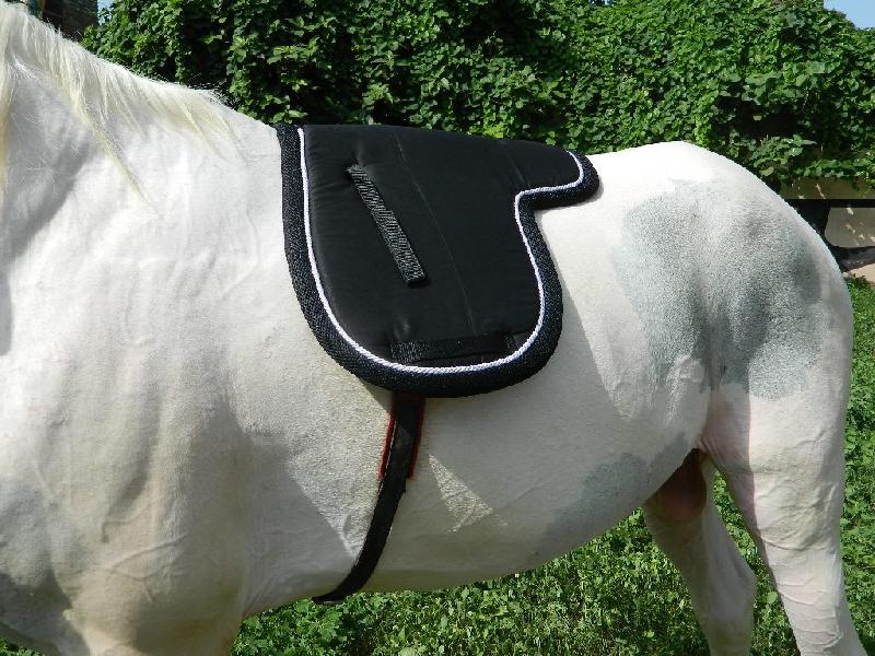 Drill Fabric VE-SP-012 Horse Saddle Pad, Color : White twisted cord