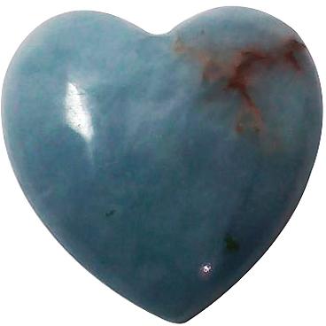 Angelite Heart Shape Cabochon Stone