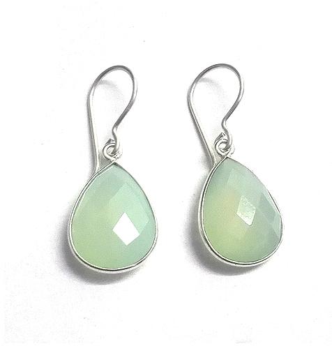 Aqua Chalcedony gemstone earring Jewellery