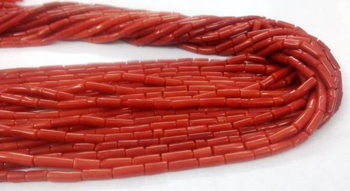 Pumpkin International natural coral beads