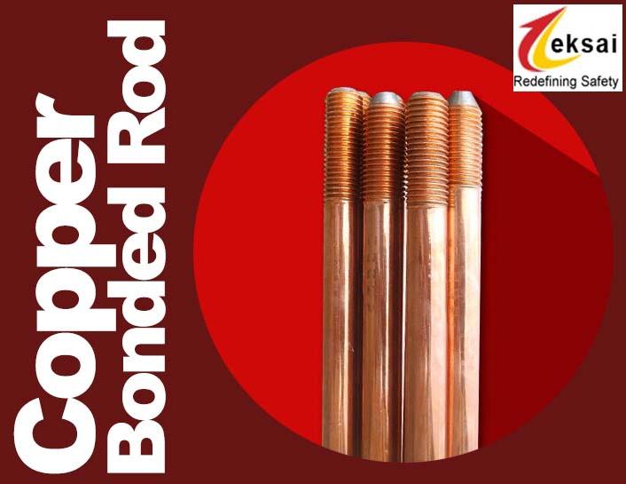 TEKSAI Copper Bonded Rod, for EARTHING, Certification : UL ISO