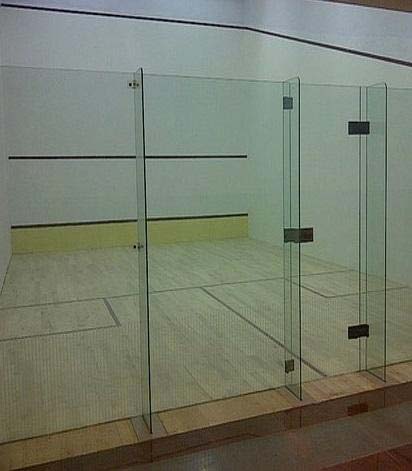 Squash Court Back Wall Glass, Packaging Type : Plastic Box, Wooden Box