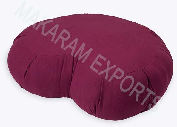 Cotton crescent zafu cushion