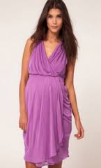 Ladies Short Purple Dress