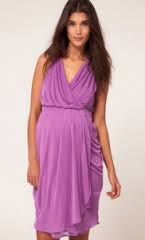  Ladies Short Purple Dress